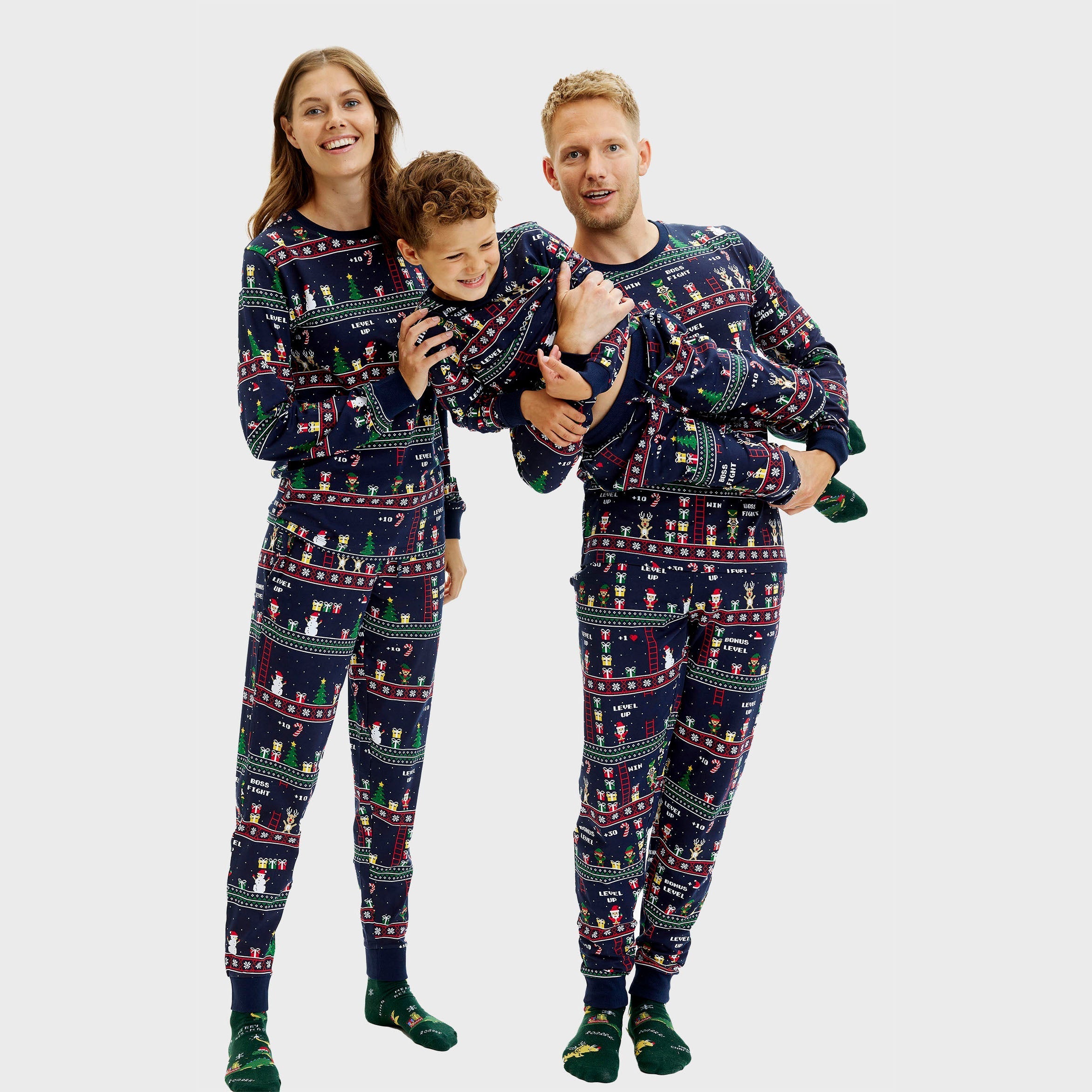 Vintage gamer kerstpyjama - Kinderen.